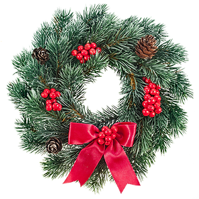 レッドクリスマスリース