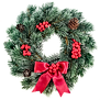 Red Christmas Wreath