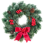 Red Christmas Wreath