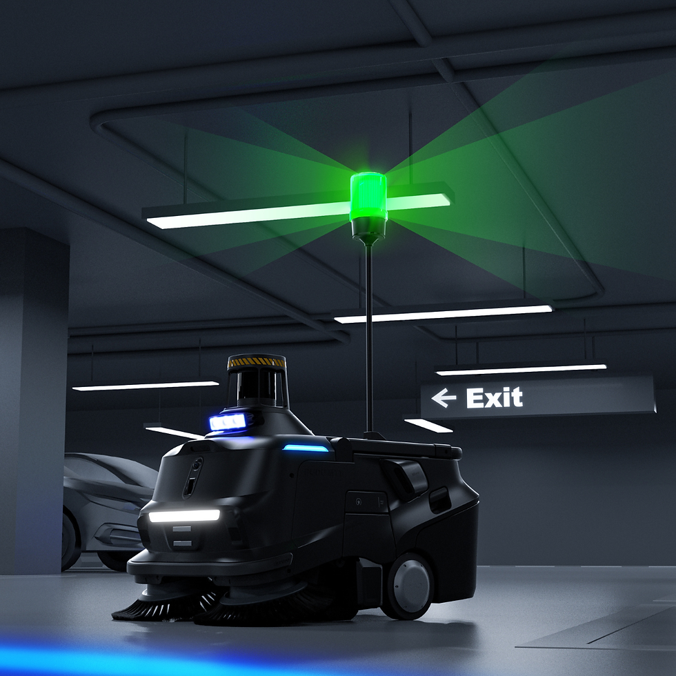 MT1 Max Semi-Outdoor Robotic Sweeper l UK Robotic Cleaning Equipment