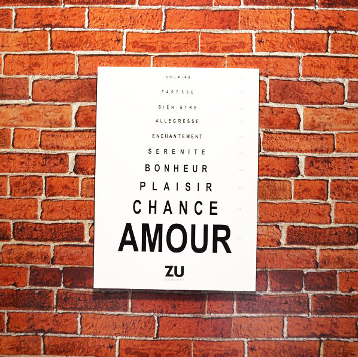 ZU panneau murale du bonheur de l'opticien