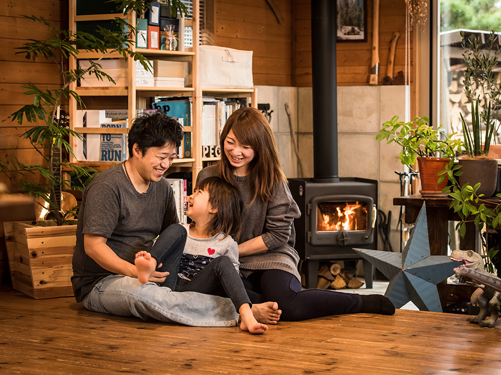 井出家のご家族写真。