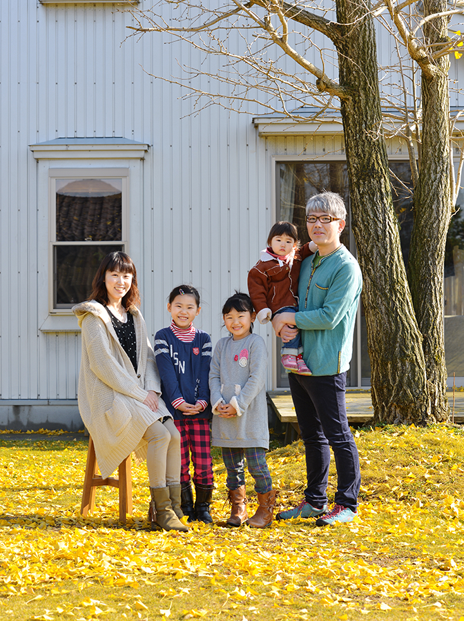 井島家のご家族写真。