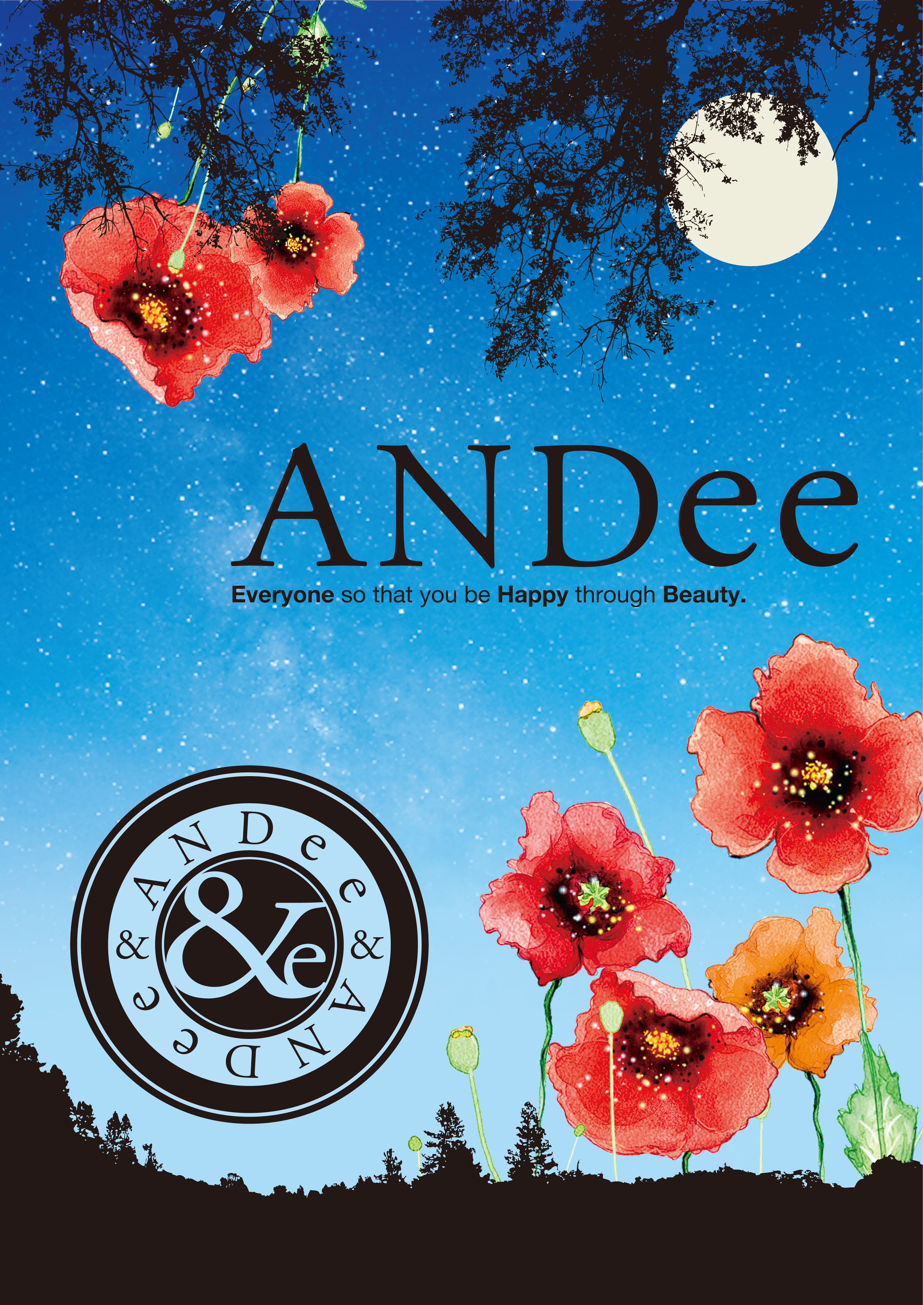 看板制作「美容室ANDee」様