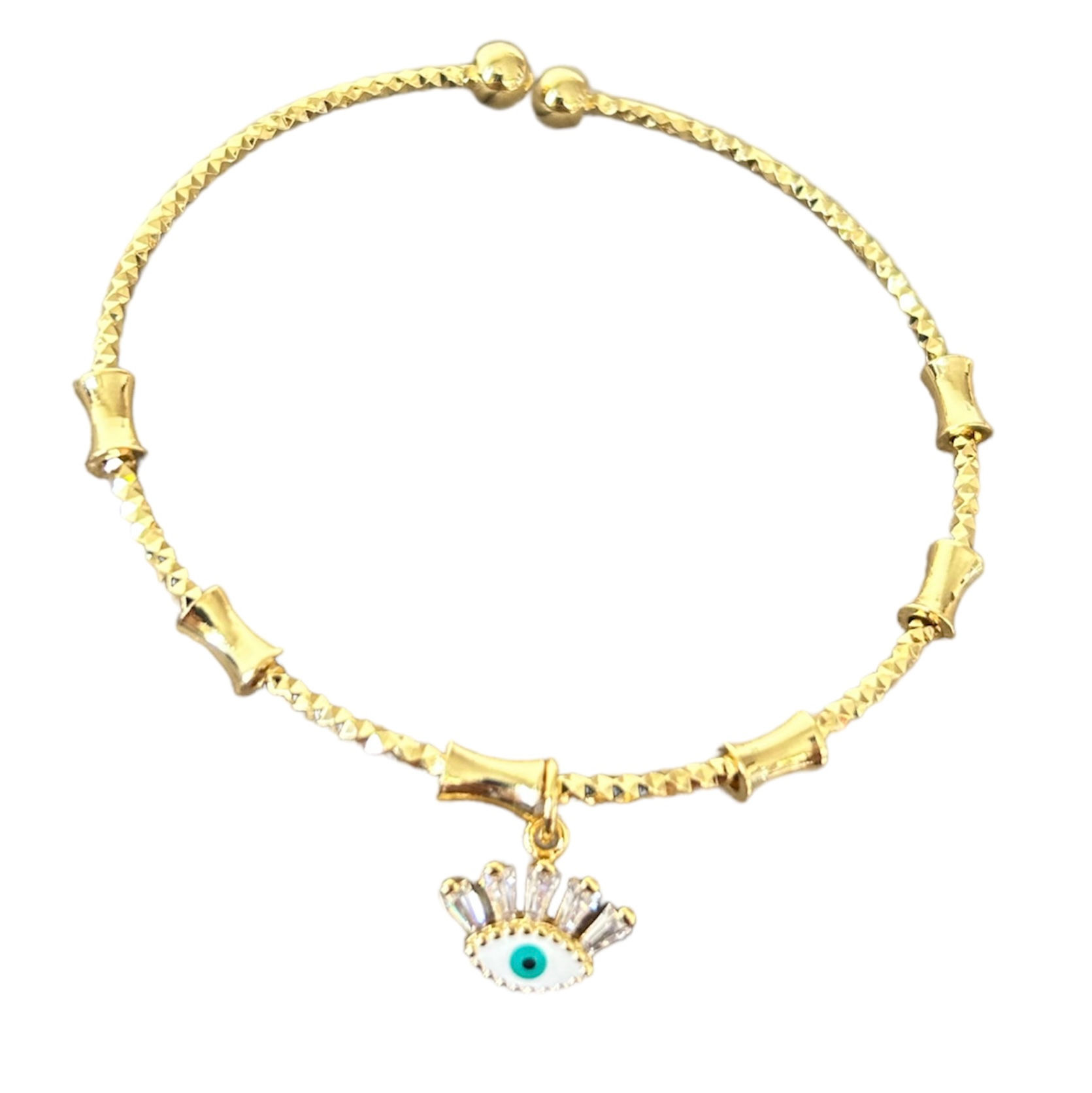 Evil Eye Studded Bangle