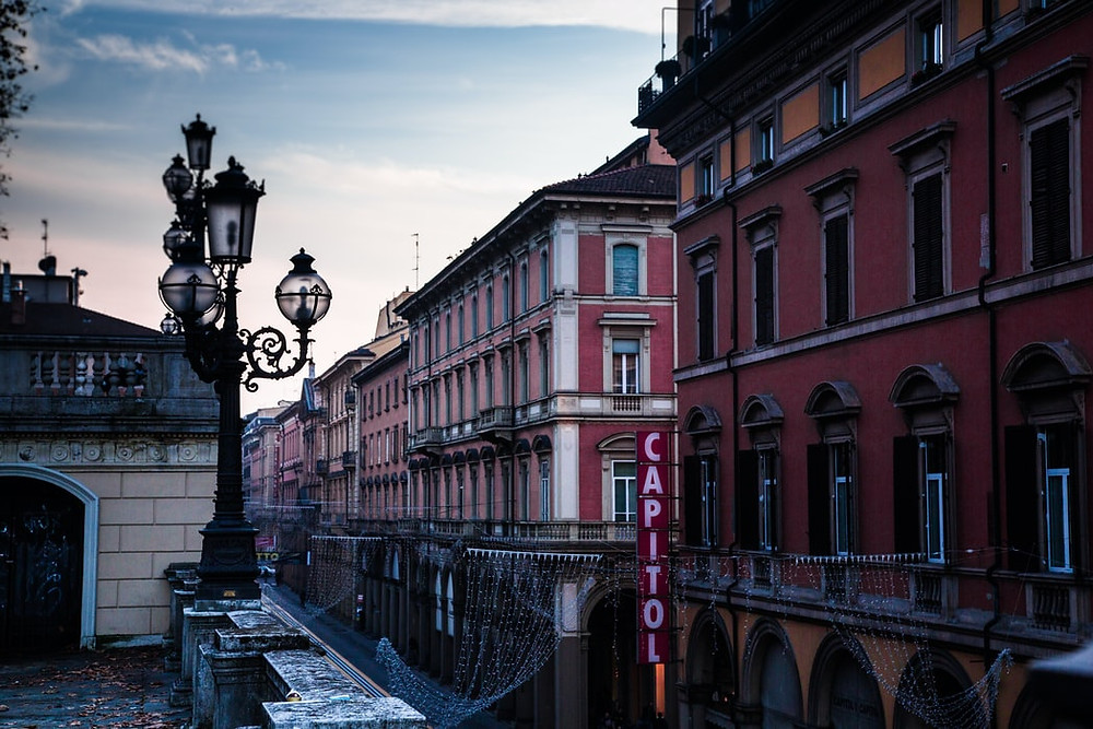 Bologna street, Italy