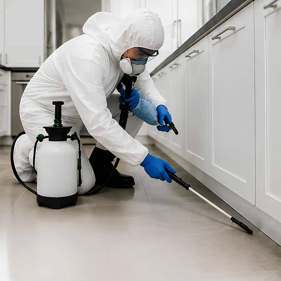 Residential pest control treatment