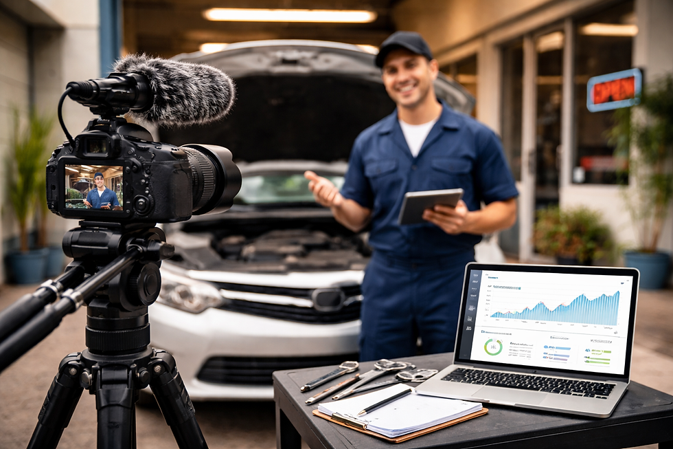 Video production filming content for a local business to improve SEO in Lorain County Ohio