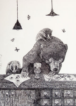Okigasazuhan STORE | オリジナル動物ペン画の制作販売 nib pen artist