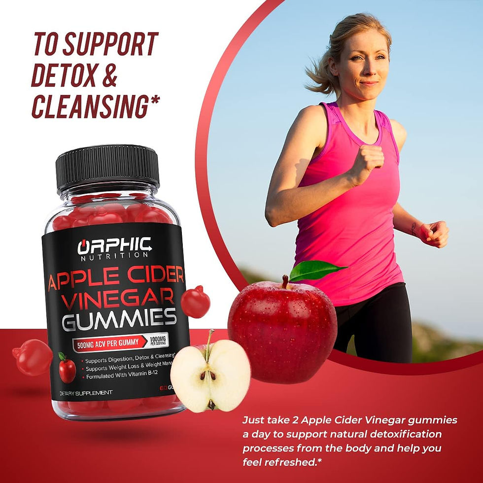 Thumbnail: Apple Cider Vinegar Gummies - 1000mg -Formulated to Support Weight Loss Efforts