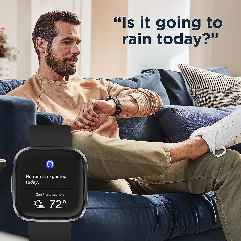Miniatura: Fitbit Versa 2 Health and Fitness Smartwatch with Heart Rate, Music, Alexa Buil