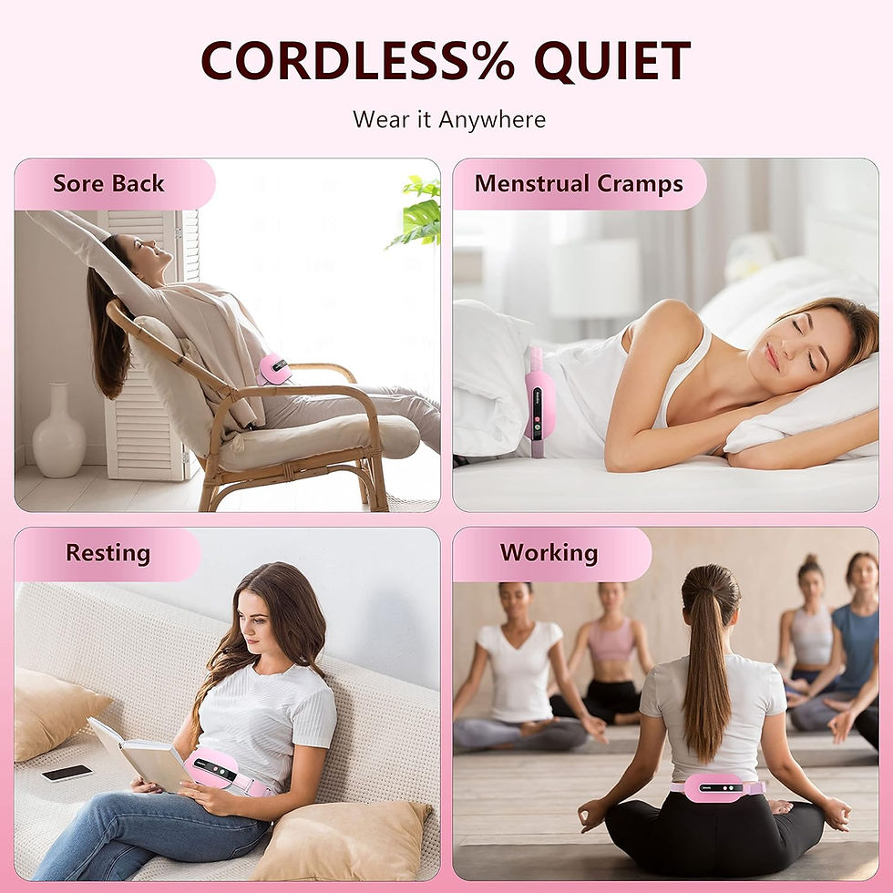 Miniature : Portable Cordless Heating Pad, Heating Pad for Back Pain with 3 Heat Levels and