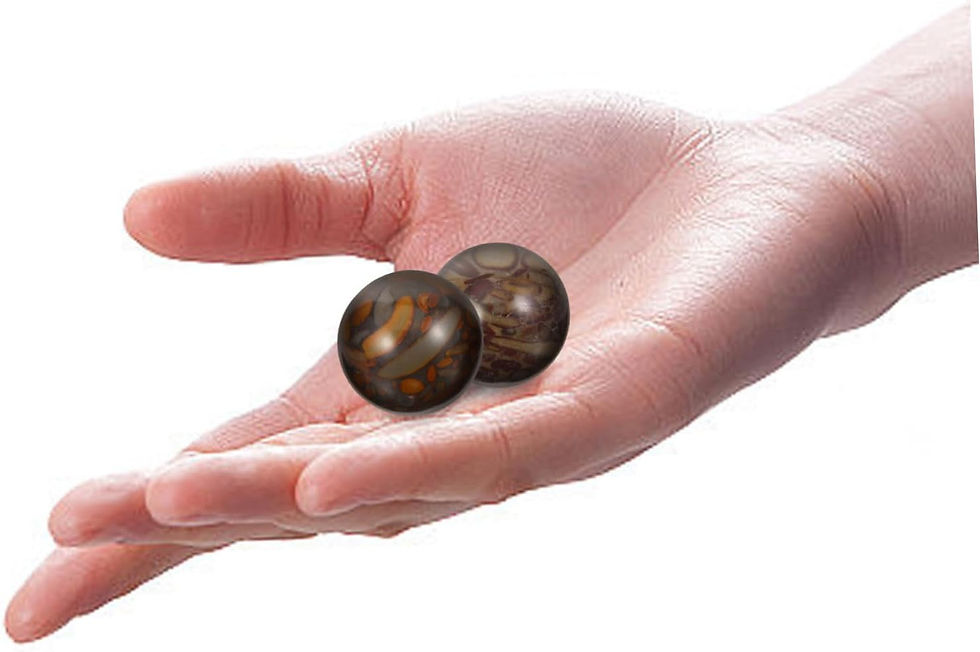 Miniatura: HEALLILY 2pcs Chinese Health Exercise Balls Hand Balls Balls for Women Chinese 
