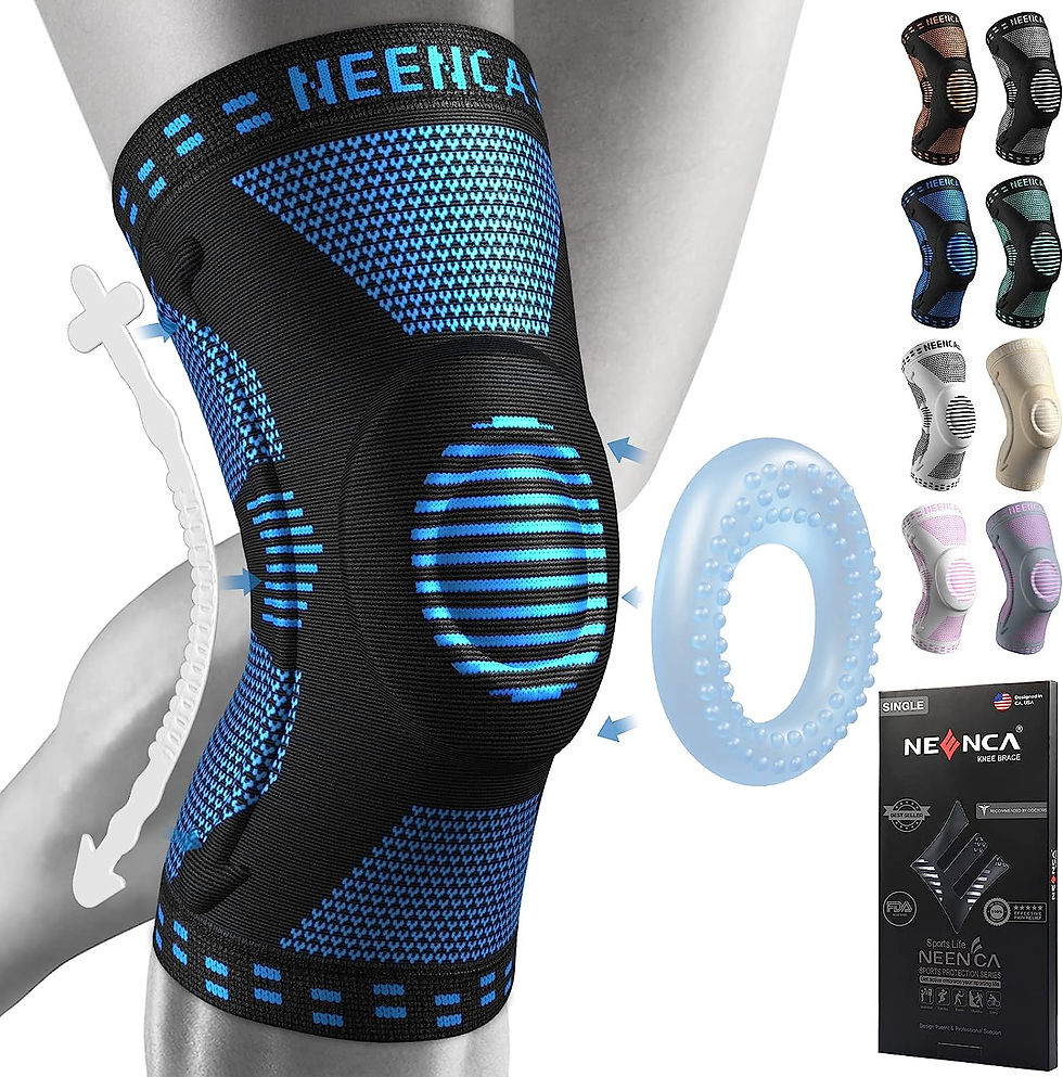 תמונה ממוזערת: NEENCA Knee Braces for Knee Pain Relief, Compression Knee Sleeve with Patella G