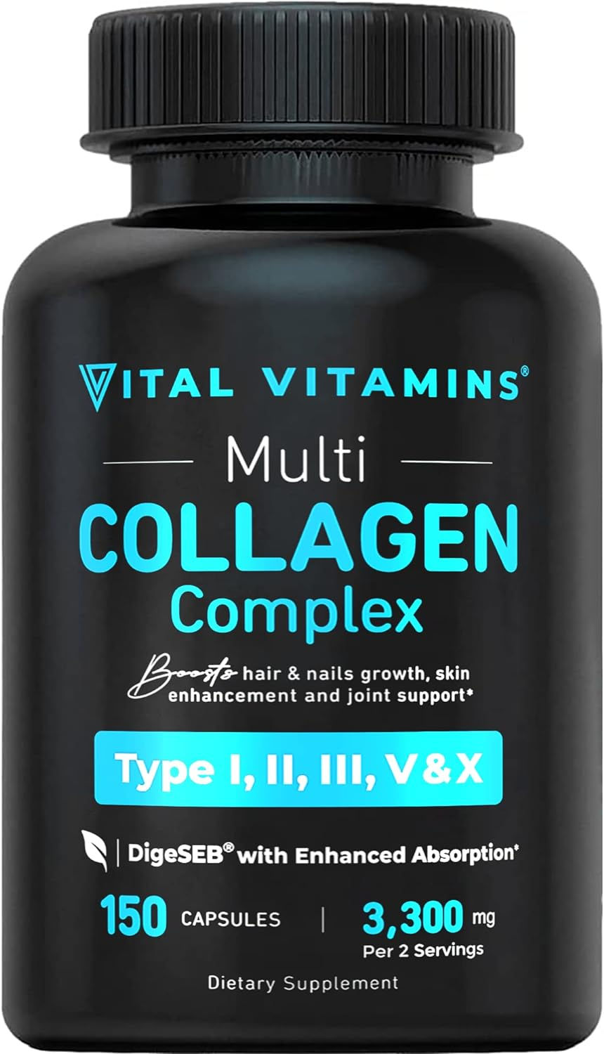 Thumbnail: Vital Vitamins Multi Collagen Complex - Type I, II, III, V, X, Grass Fed, Non-G
