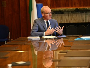 Simon Coveney speaking on Ireland and Europe’s security and resilience priorities