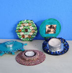 Atelier créatif enfant, transformer CD, création surcyclée