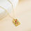Miniaturbild: Necklace with rectangular pendant with various color stones