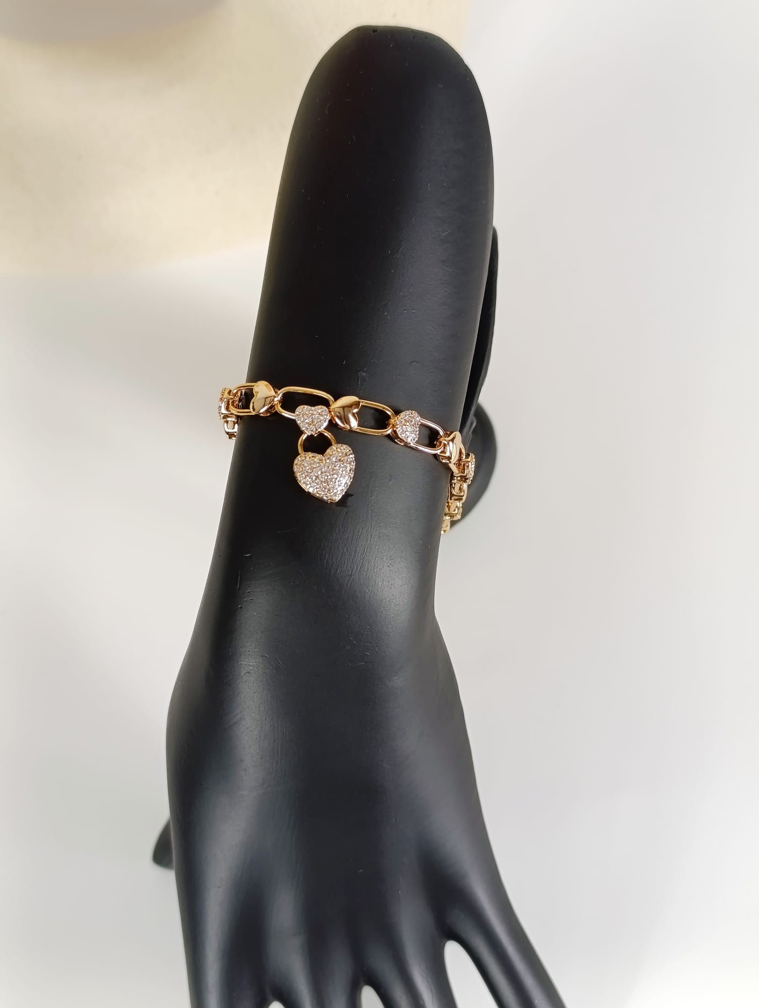 Love-locket bracelet, 18K goldplated, waterproof, Non-Tarnish, gifts for her,