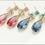 Miniaturbild: Dangle Earring, pink luxury, blue luxury, non-tarnish earrings, gifts for her, w
