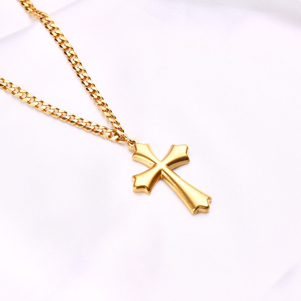 Unisex cross pendant Necklace