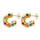 Miniaturbild: Half hoop earring with Different color stones.