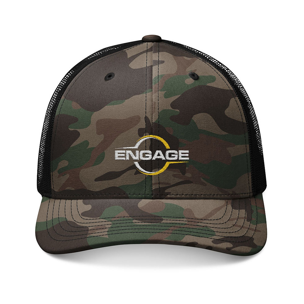 Thumbnail: Camouflage Trucker Hat - Adjustable Outdoor Cap 