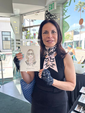 Los Angeles Fashion Illustrator Live Sketch Artist