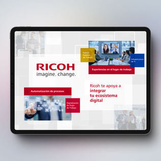 Diseño para contenidos digitales Ricoh
