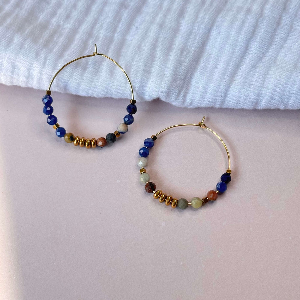 Créoles Sodalite - Doré