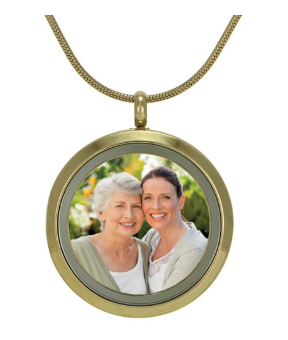 Thumbnail: ROUND PHOTO CREMATION JEWELRY