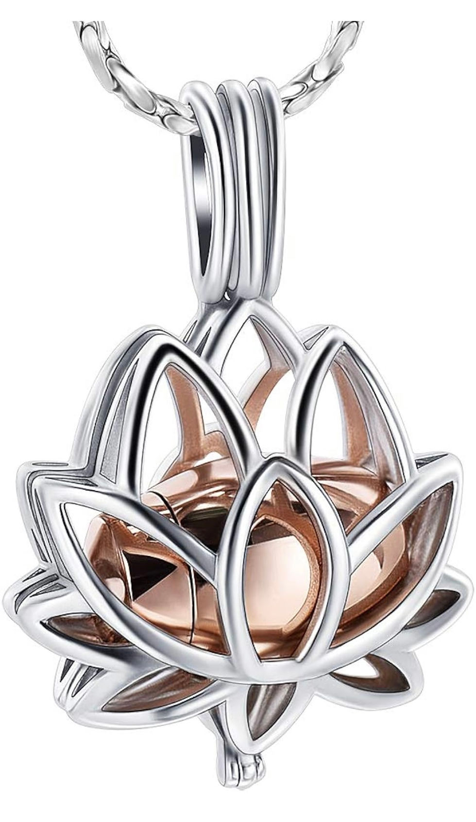 Thumbnail: Lotus Cremation Necklace