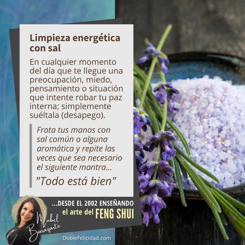 Limpieza energética personal con sal