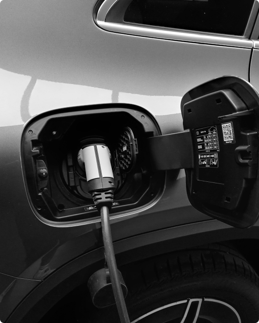 Zoom sur une recharge de véhicule