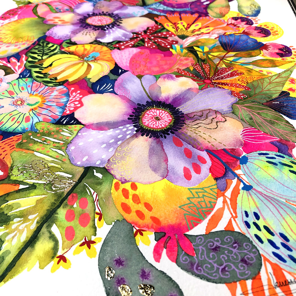 Thumbnail: Tableau floral d’exception, grand bouquet de zinnias violets expressifs.