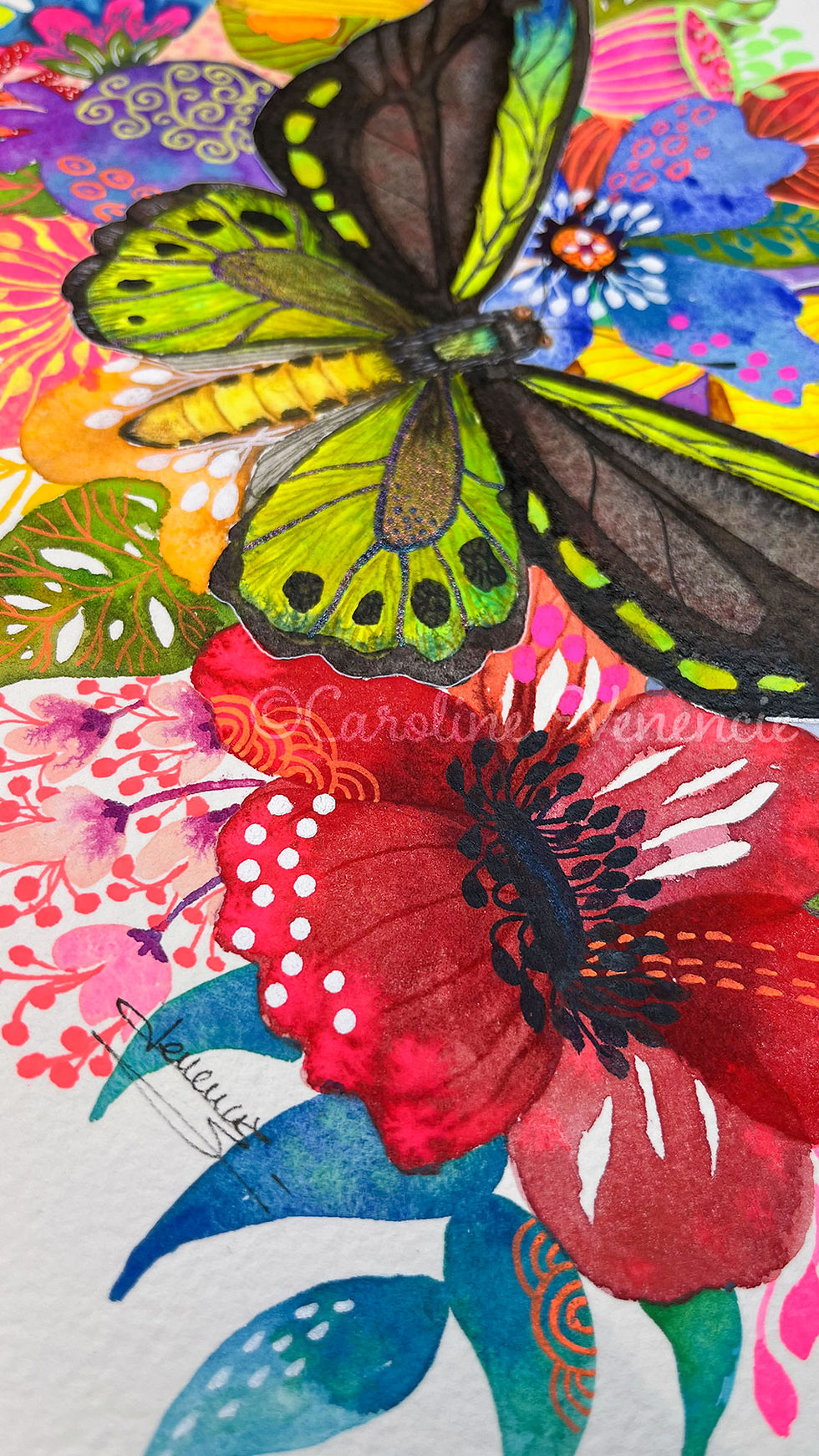 Thumbnail: Tableau aquarelle lumineux, idéal pour amateurs d’art et collections sensibles à la nature.