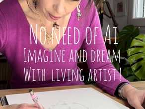 No need of IA Imagine and dream with living artist