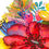 Thumbnail: Aquarelle originale - Le bouquet aux coquelicots – Art floral coloré unique –21