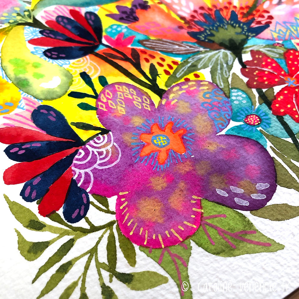 Thumbnail: Tableau floral estival, idéal pour leasing d’art et investissement artistique international.