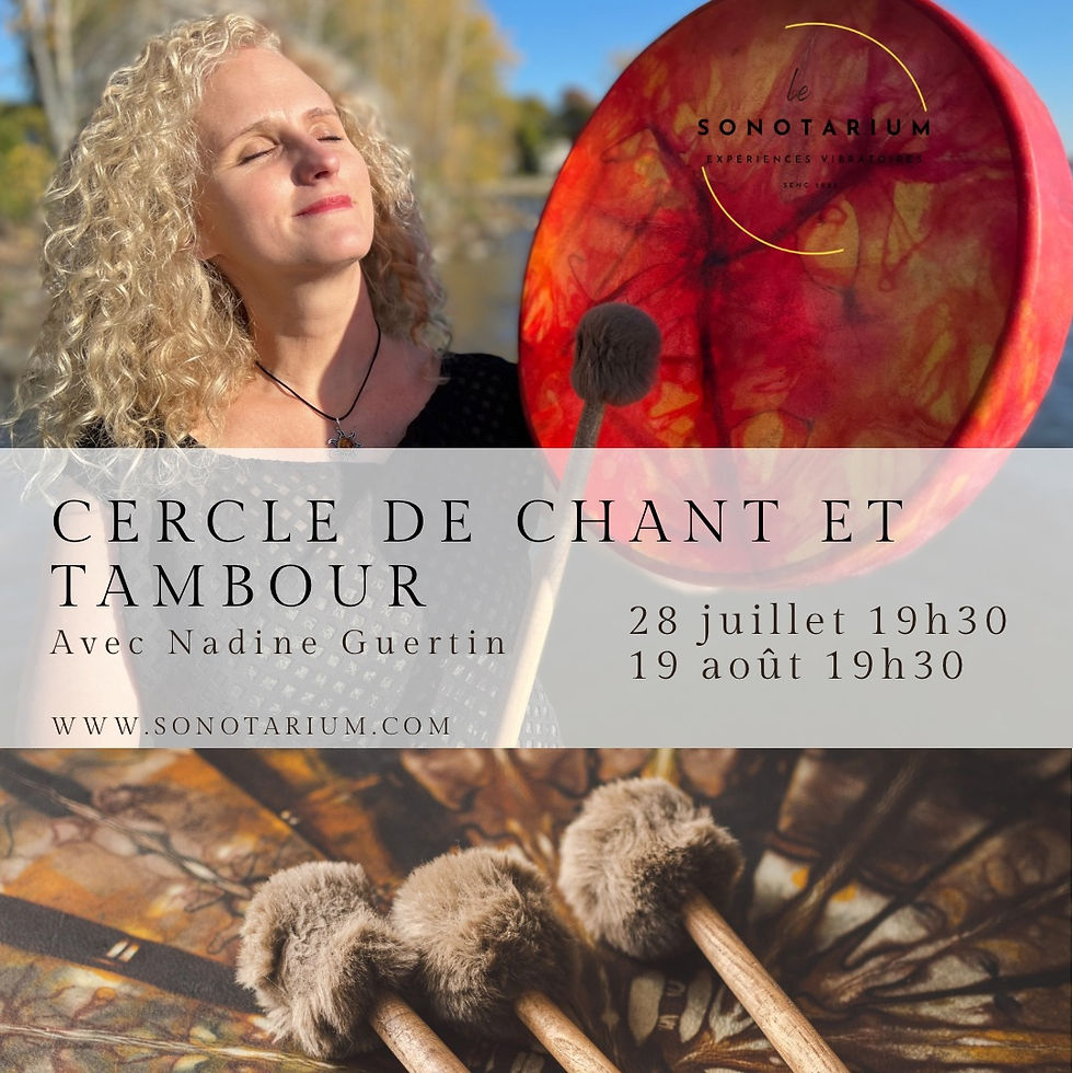 Cercle de chant et tambour avec Nadine