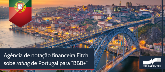 Fitch sobe rating de Portugal para “BBB+” com perspectiva estável