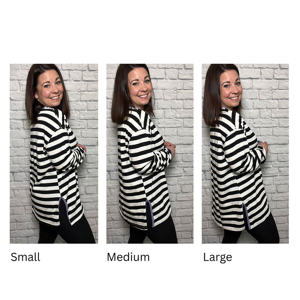 Thumbnail: Black | White Striped Top