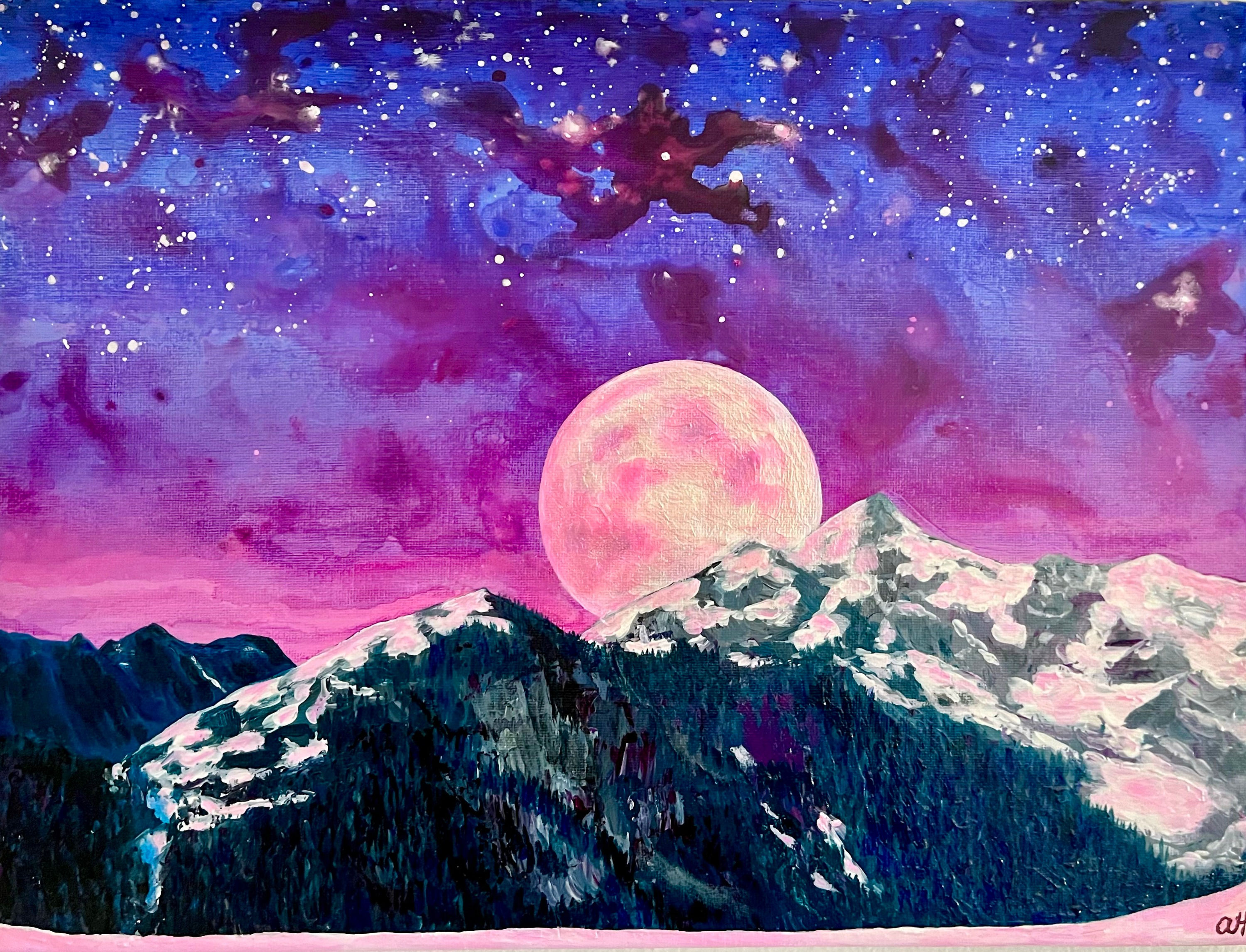 Mount Baker Wilderness Full Moon