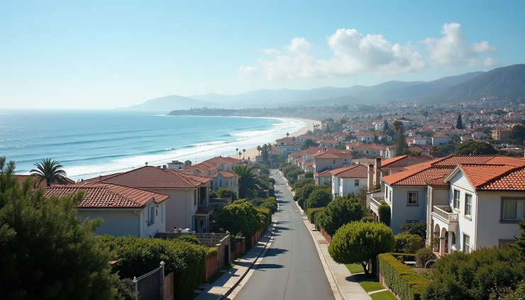 Vista panorámica desde un mirador en Viña del Mar mostrando el mar y edificios residenciales