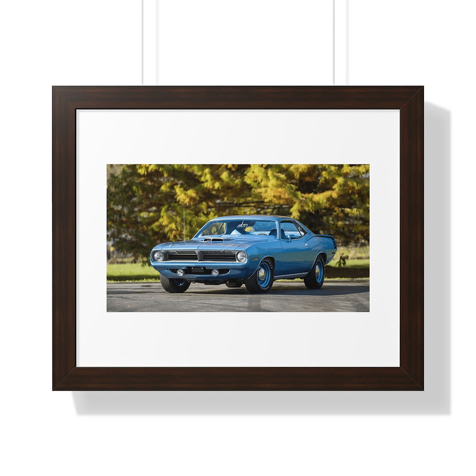 Thumbnail: Framed American Muscle Car - Plymouth Hemi-Cuda