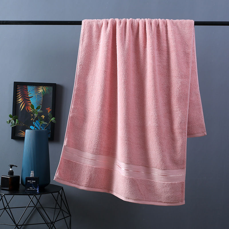 Thumbnail: Pure Color Thick Cotton Bath Towel Set