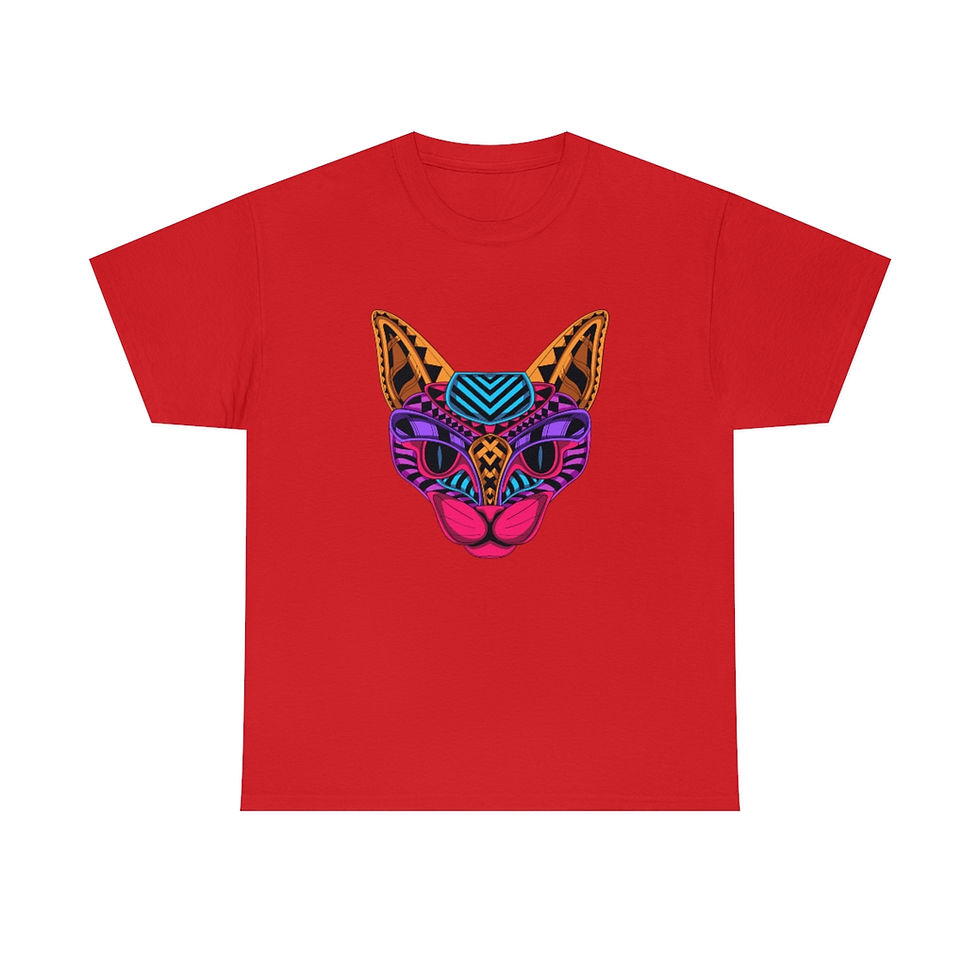 Thumbnail: <NEW> Psycho T-Shirts The Cat Unisex Heavy Cotton Tee