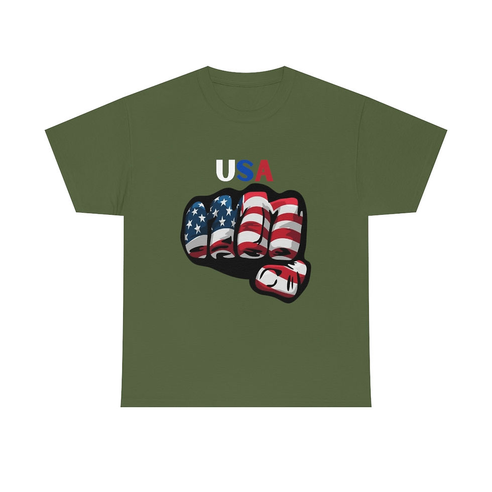Thumbnail: <NEW> USA Unisex Heavy Cotton Tee