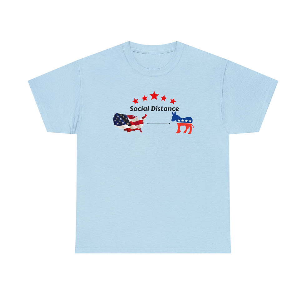 Thumbnail: Social Distance Unisex Heavy Cotton Tee