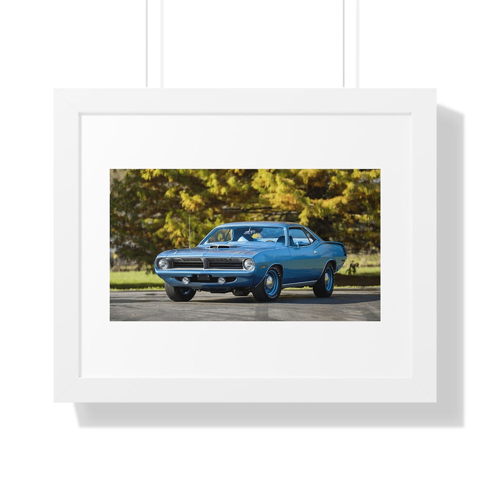Thumbnail: Framed American Muscle Car - Plymouth Hemi-Cuda